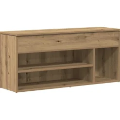 vidaXL skobænk 102x30,5x45 cm konstrueret træ kunsteg