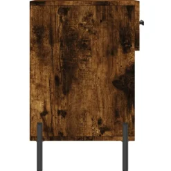 vidaXL skobænk 102x35x55 cm konstrueret træ røget egetræsfarve