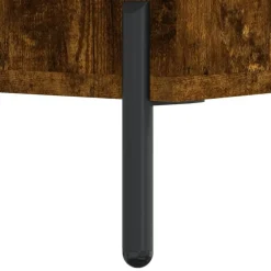 vidaXL skobænk 102x35x55 cm konstrueret træ røget egetræsfarve