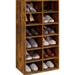 vidaXL skoreol 54x34x100,5 cm konstrueret træ røget sonoma-eg
