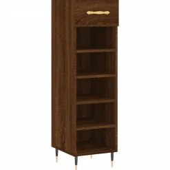 vidaXL skoreol 30x35x105 cm konstrueret træ brun egetræsfarve