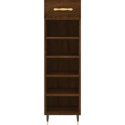 vidaXL skoreol 30x35x105 cm konstrueret træ brun egetræsfarve