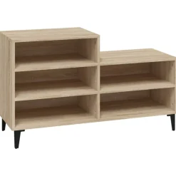 vidaXL skoreol 102x36x60 cm konstrueret træ sonoma-eg