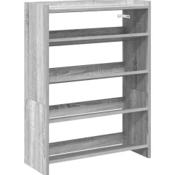 vidaXL skoreol 60x25x81 cm konstrueret træ grå sonoma-eg