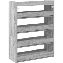vidaXL skoreol 60x25x81 cm konstrueret træ grå sonoma-eg