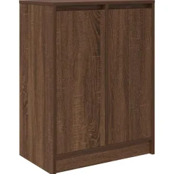 vidaXL skoreol 57x34x76 cm konstrueret træ brun egetræsfarve