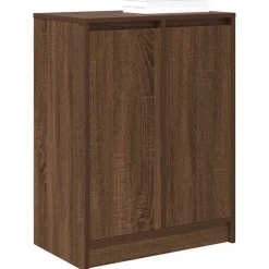 vidaXL skoreol 57x34x76 cm konstrueret træ brun egetræsfarve