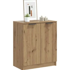 vidaXL skoreol 59x35x70 cm konstrueret træ kunsteg