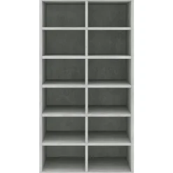 vidaXL skoreol 54x34x100,5 cm konstrueret træ betongrå