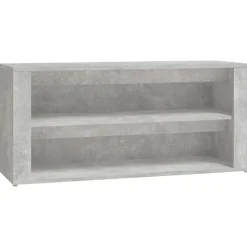 vidaXL skoreol 100x35x45 cm konstrueret træ betongrå
