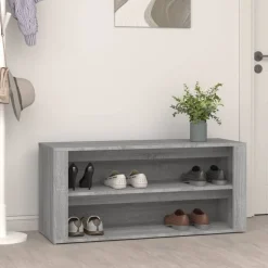 vidaXL skoreol 100x35x45 cm konstrueret træ betongrå