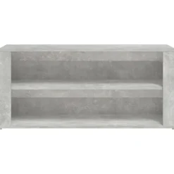 vidaXL skoreol 100x35x45 cm konstrueret træ betongrå