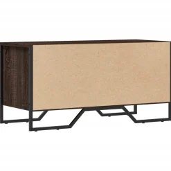 vidaXL skoreol 90x38x45,5 cm konstrueret træ brun egetræsfarve