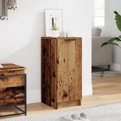 vidaXL skoreol 29,5x35x70 cm konstrueret træ gammelt træ-look