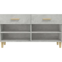 vidaXL skoreol 102x35x55 cm konstrueret træ betongrå