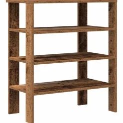 vidaXL skoreol 61x32x70 cm konstrueret træ antikt træ