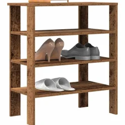 vidaXL skoreol 61x32x70 cm konstrueret træ antikt træ