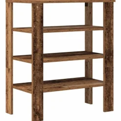 vidaXL skoreol 61x32x70 cm konstrueret træ antikt træ