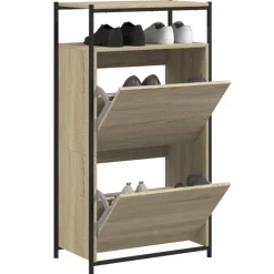 vidaXL skoreol 60x34x112 cm konstrueret træ sonoma-eg