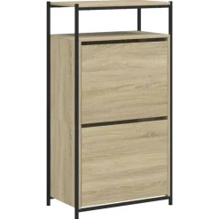 vidaXL skoreol 60x34x112 cm konstrueret træ sonoma-eg