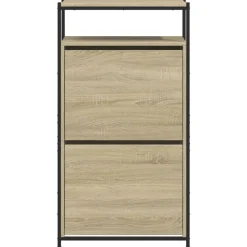 vidaXL skoreol 60x34x112 cm konstrueret træ sonoma-eg