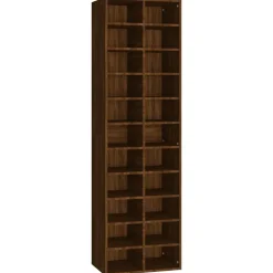 vidaXL skoreol 54x34x183 cm konstrueret træ brun egetræsfarve