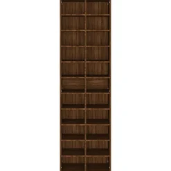 vidaXL skoreol 54x34x183 cm konstrueret træ brun egetræsfarve