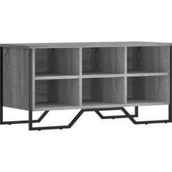 vidaXL skoreol 90x38x45,5 cm konstrueret træ grå sonoma-eg