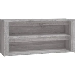 vidaXL skoreol 100x35x45 cm konstrueret træ grå sonoma-eg