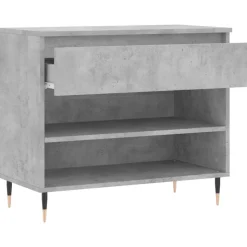 vidaXL skoreol 70x36x60 cm konstrueret træ betongrå