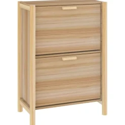 vidaXL skoreol 57,5x33x80 cm konstrueret træ