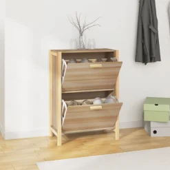 vidaXL skoreol 57,5x33x80 cm konstrueret træ