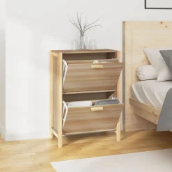 vidaXL skoreol 57,5x33x80 cm konstrueret træ
