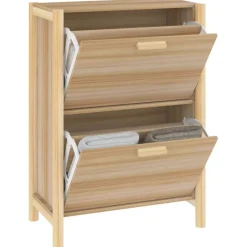 vidaXL skoreol 57,5x33x80 cm konstrueret træ