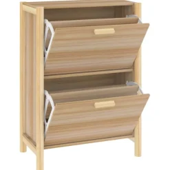 vidaXL skoreol 57,5x33x80 cm konstrueret træ