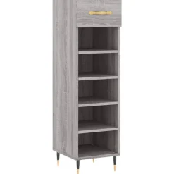 vidaXL skoreol 30x35x105 cm konstrueret træ grå sonoma-eg