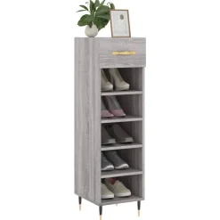vidaXL skoreol 30x35x105 cm konstrueret træ grå sonoma-eg