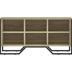 vidaXL skoreol 90x38x45,5 cm konstrueret træ sonoma-eg