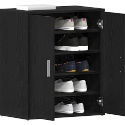 vidaXL skoreol 60x35x70 cm konstrueret træ hvid