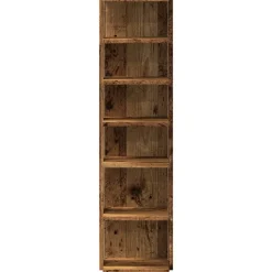 vidaXL skoreol 28x27x102 cm konstrueret træ gammelt træ-look