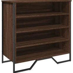 vidaXL skoreol 80x38x78 cm konstrueret træ brun egetræsfarvet