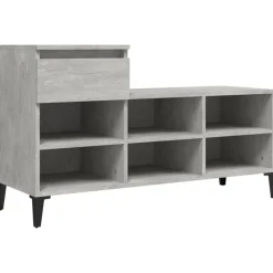 vidaXL skoreol 102x36x60 cm konstrueret træ betongrå