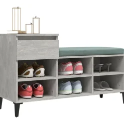 vidaXL skoreol 102x36x60 cm konstrueret træ betongrå