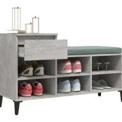 vidaXL skoreol 102x36x60 cm konstrueret træ betongrå
