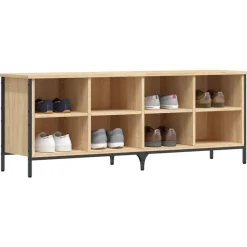 vidaXL skoreol 131x35x50 cm konstrueret træ sonoma-eg