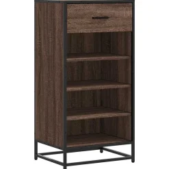 vidaXL skoreol 48x38x97,5 cm konstrueret træ brun egetræsfarve