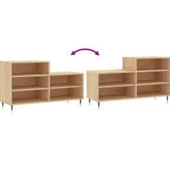 vidaXL skoreol 102x36x60 cm konstrueret træ sonoma-eg