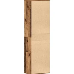 vidaXL skoreol 54x34x183 cm konstrueret træ gammelt træ-look