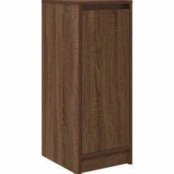 vidaXL skoreol 29,5x34x76 cm konstrueret træ brun egetræsfarve