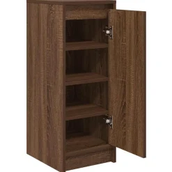 vidaXL skoreol 29,5x34x76 cm konstrueret træ brun egetræsfarve
